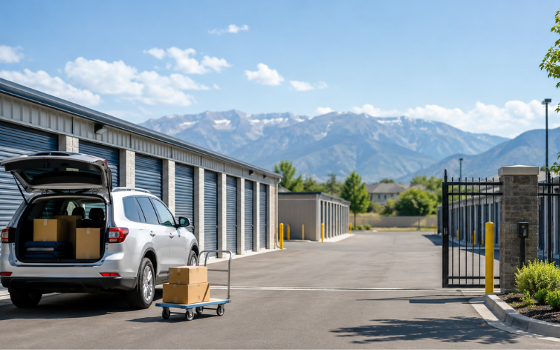 Car unloading in storage unit